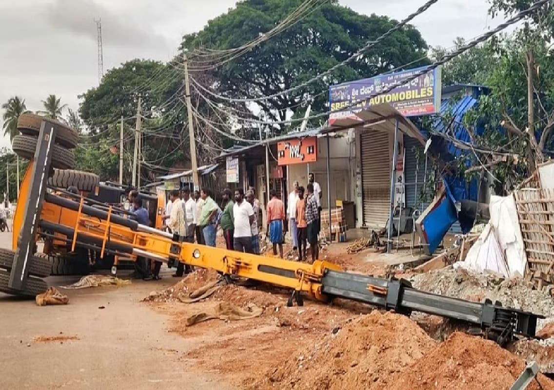 Crane Accident and Electric Pole Damage Raise Concerns Over Gas Pipeline Work in Shira