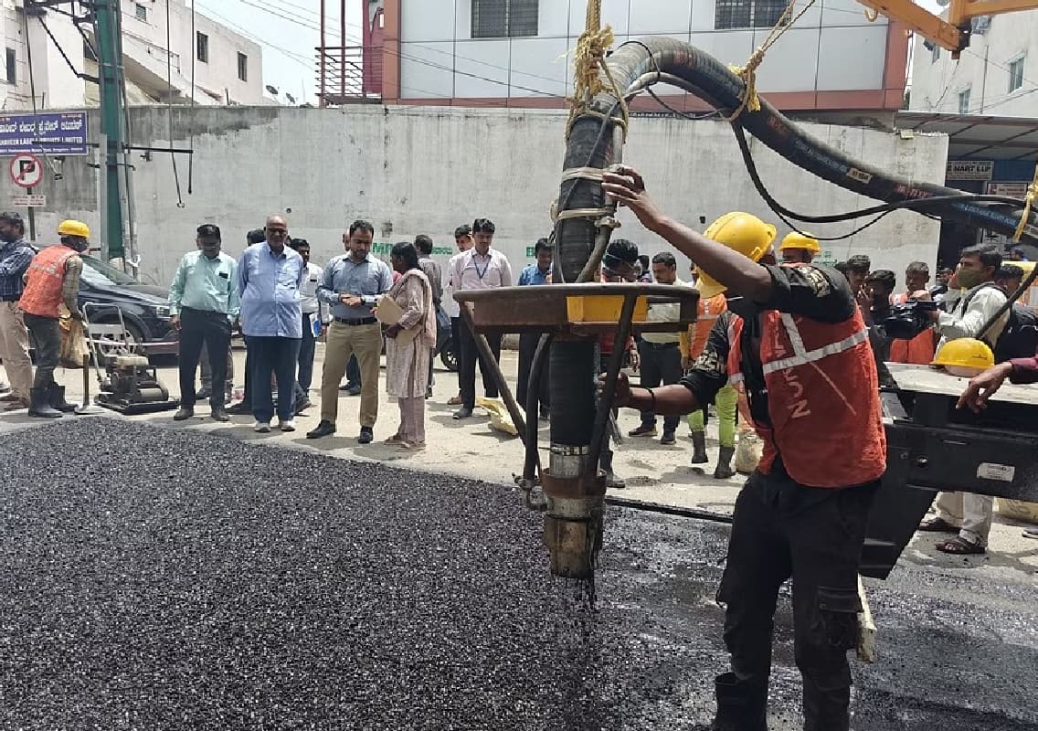Bengaluru: BBMP Deploys Jet Patcher Machine to Tackle Potholes Efficiently