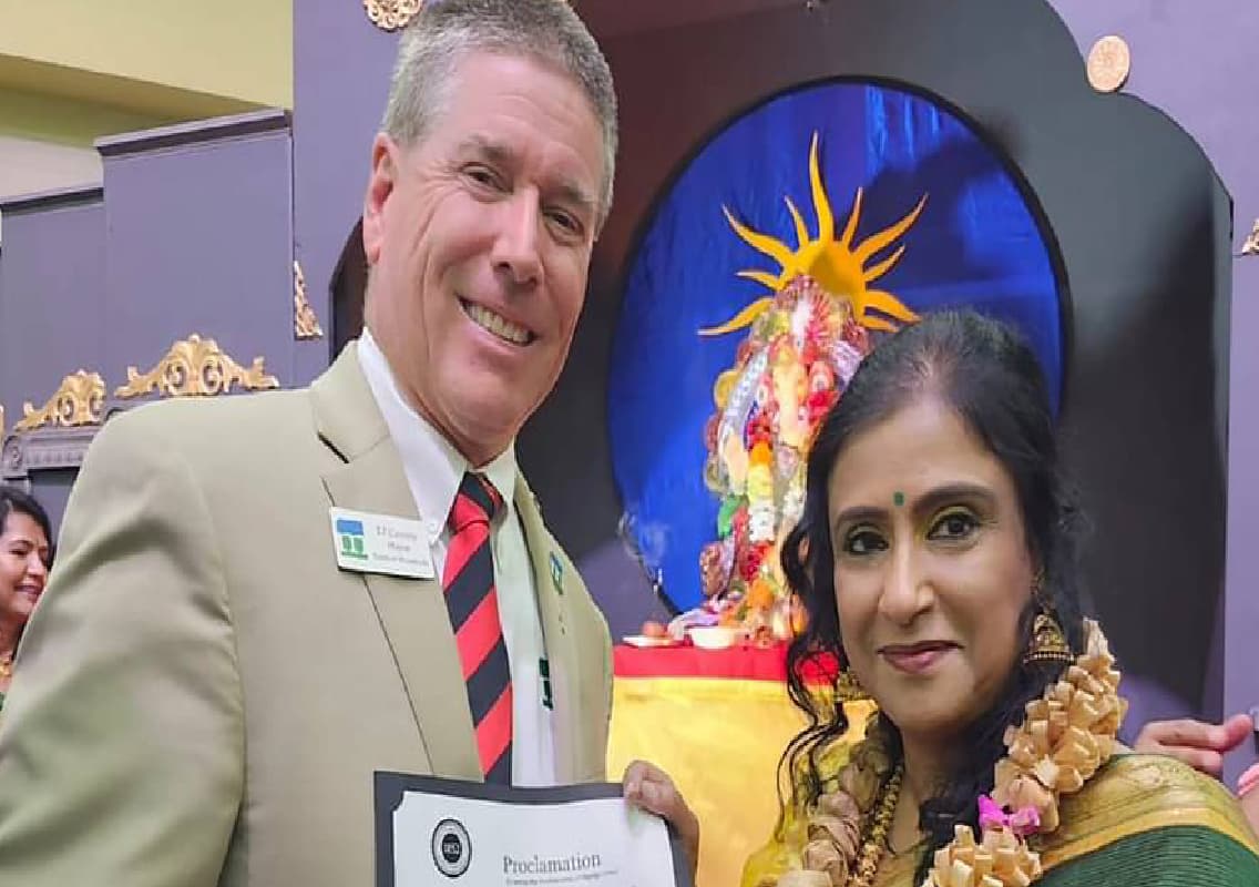Supriya Desai Honoured by Morrisville Mayor for Promoting Indian Classical Dance