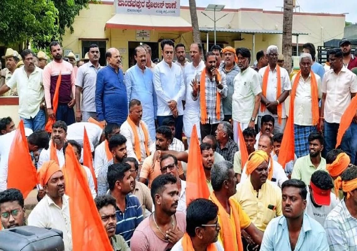 BJP and pro-Hindu groups protest against police raid on RSS office