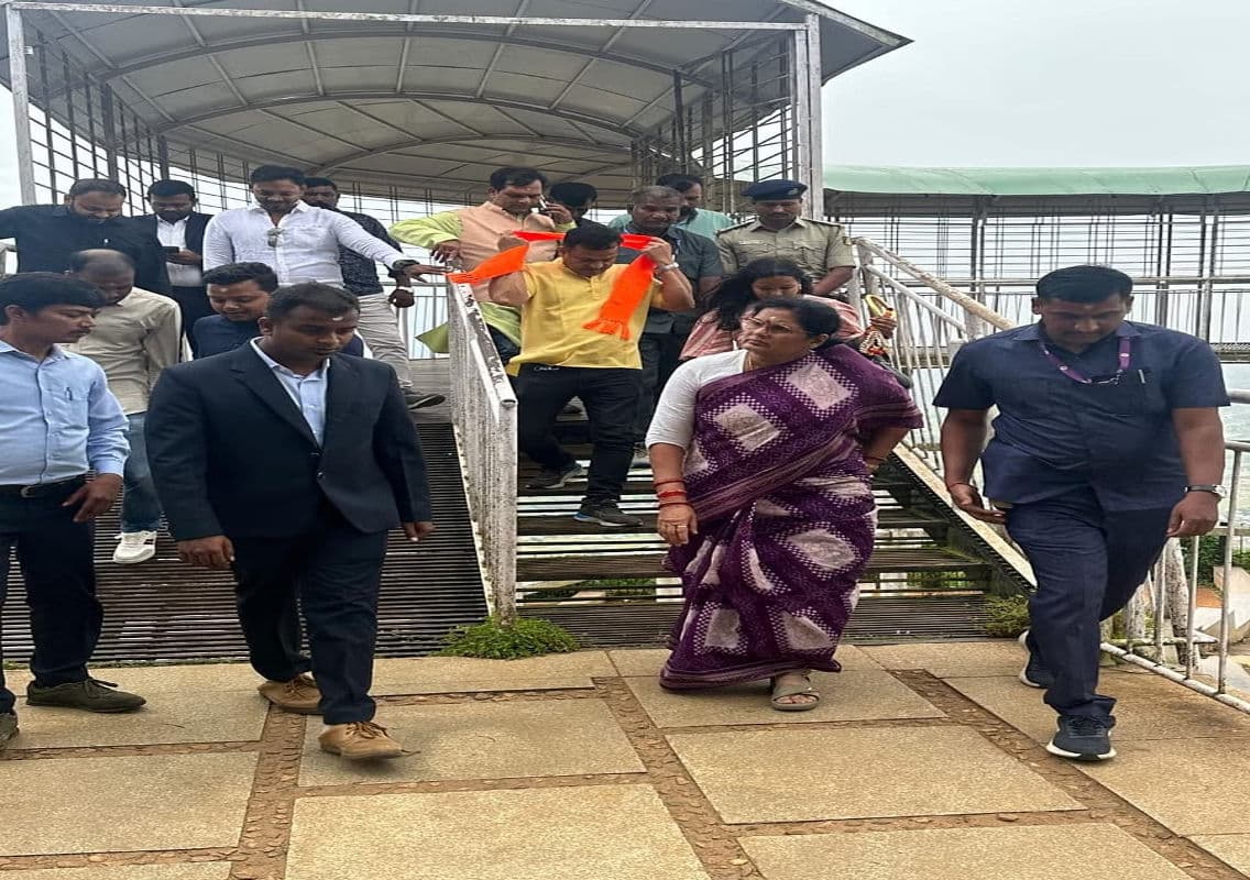 Odisha Deputy CM Pravati Parida Enchanted by Nandi Giridham’s Beauty