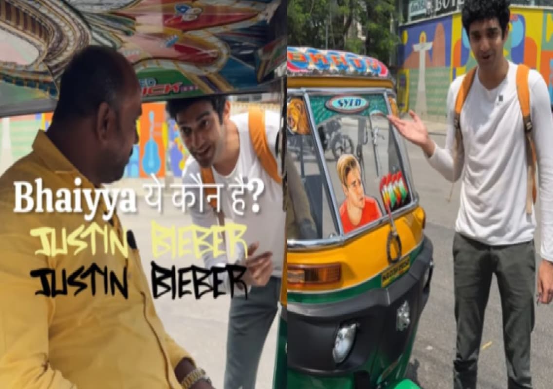 Bengaluru Auto Driver’s Stylish Rickshaw Featuring Justin Bieber Goes Viral