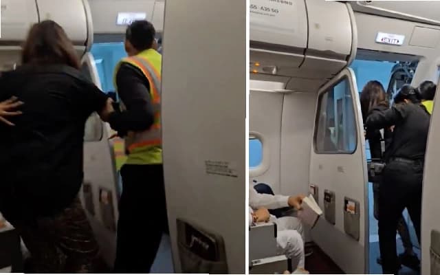 Woman Dragged Off Air India Express Flight, Incident Goes Viral