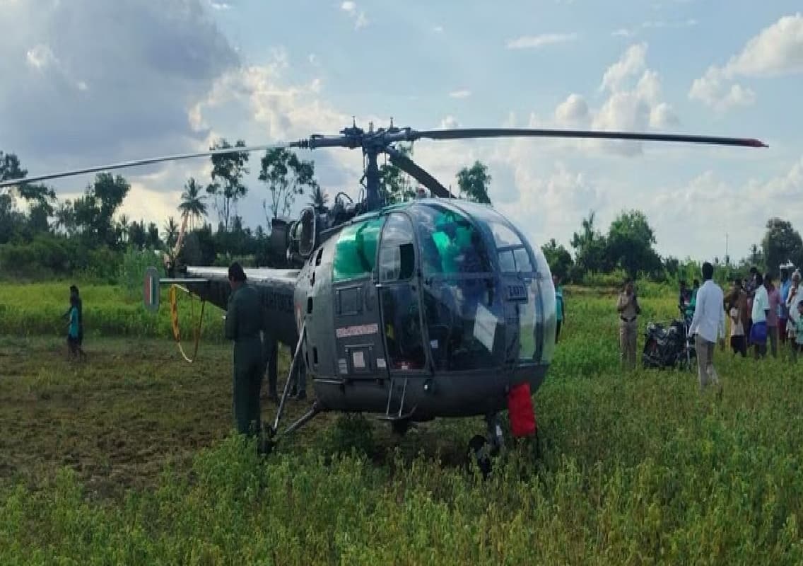 Indian Air Force Helicopter Resumes Journey After Emergency Landing, Repairs
