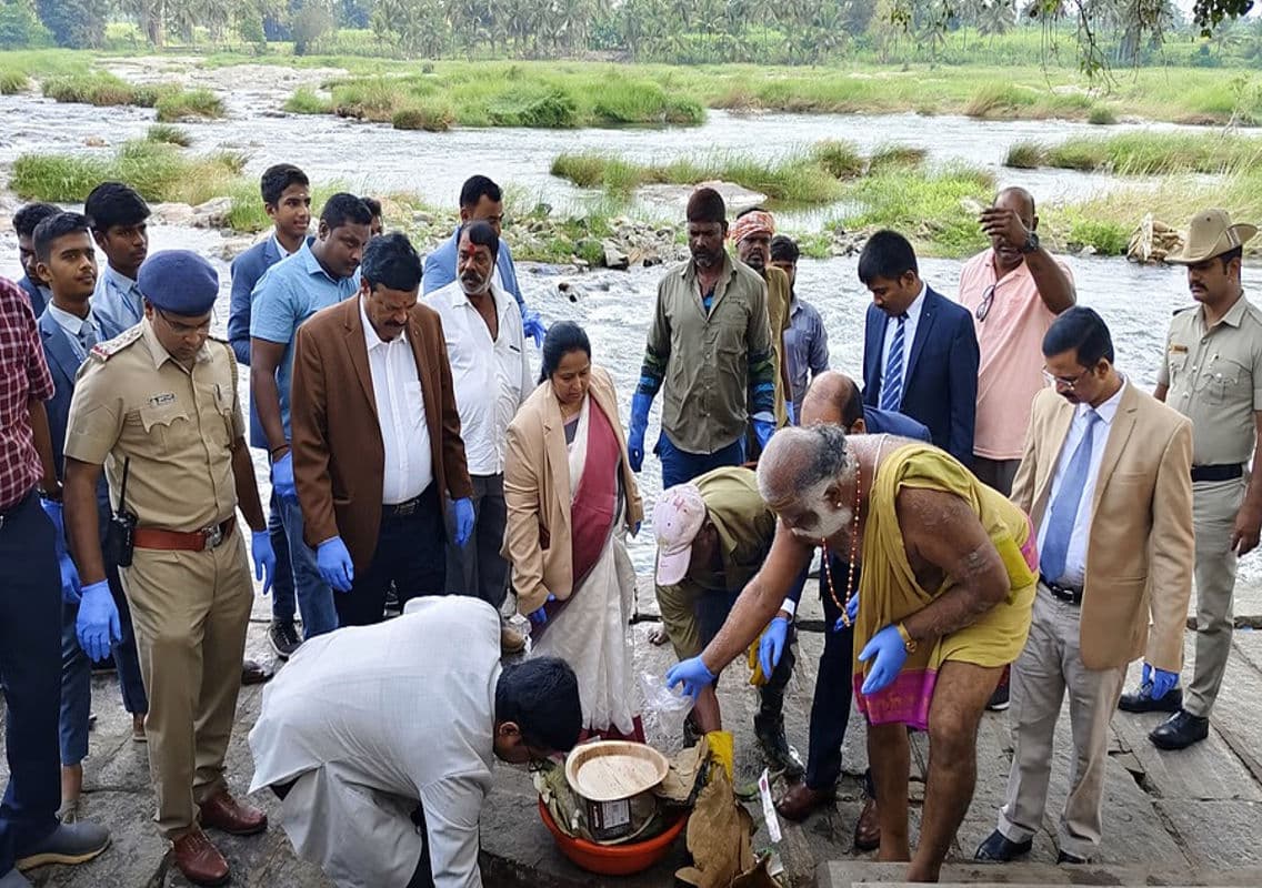 Judges Lead Cleanliness Drive in Srirangapatna
