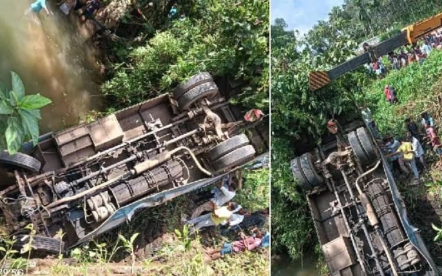 KSRTC Bus Falls into River in Kozhikode, Leaving Two Dead and Several Injured