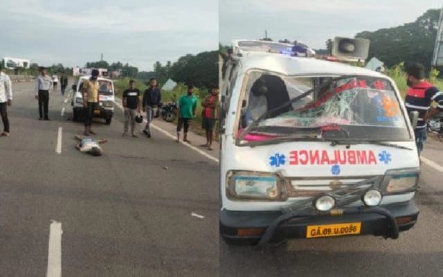 Man Killed, Wife Injured in Road Accident Near Moolur on National Highway 66