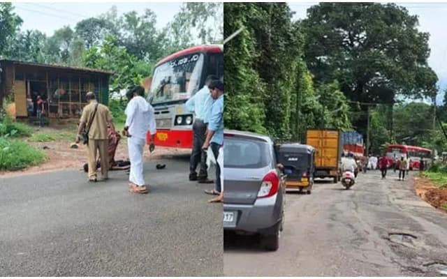 KSRTC Bus Hits Pedestrian in Belthangady Road Accident