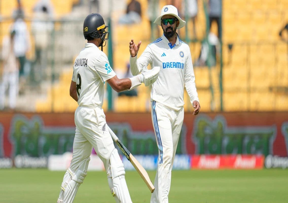 KL Rahul Struggles in Bengaluru Test Against New Zealand