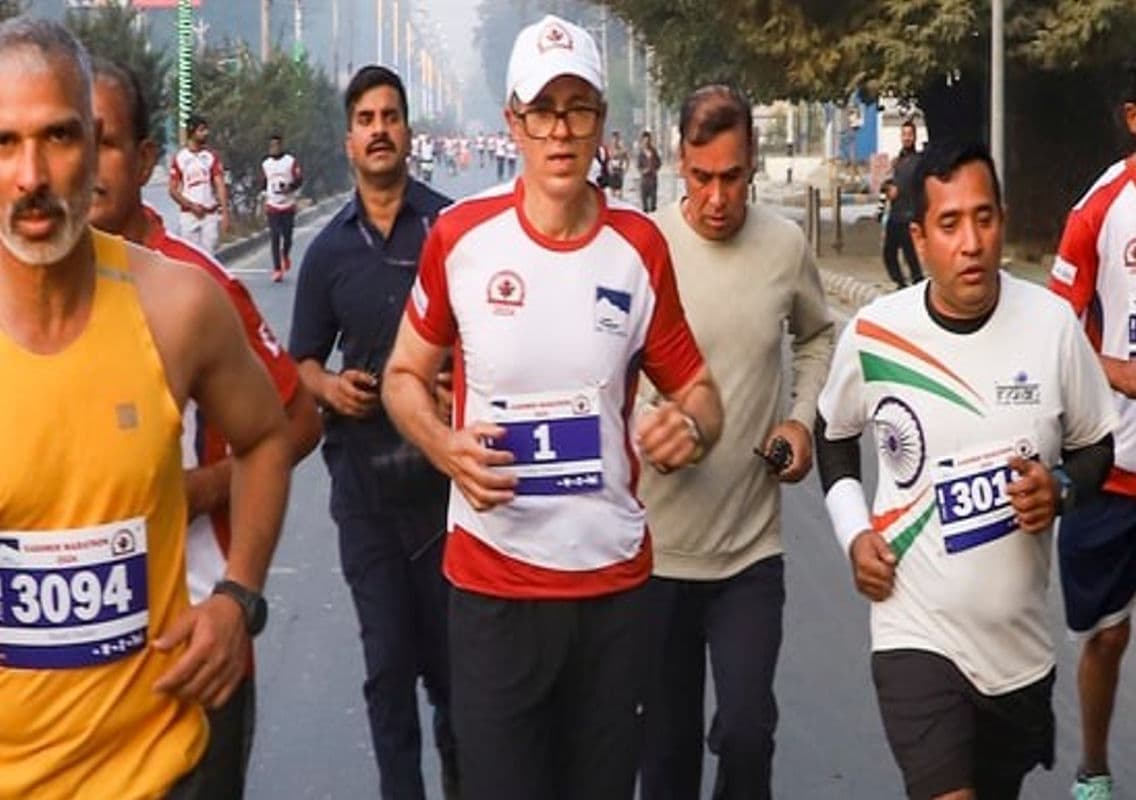Omar Abdullah Makes History by Completing Kashmir’s First International Marathon