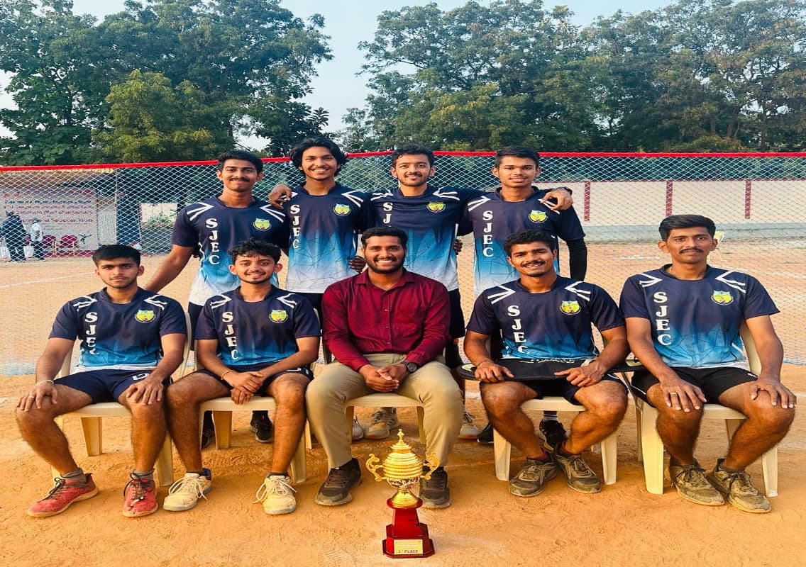 SJEC Men’s Ball Badminton team has secured 3rd Place in VTU  State