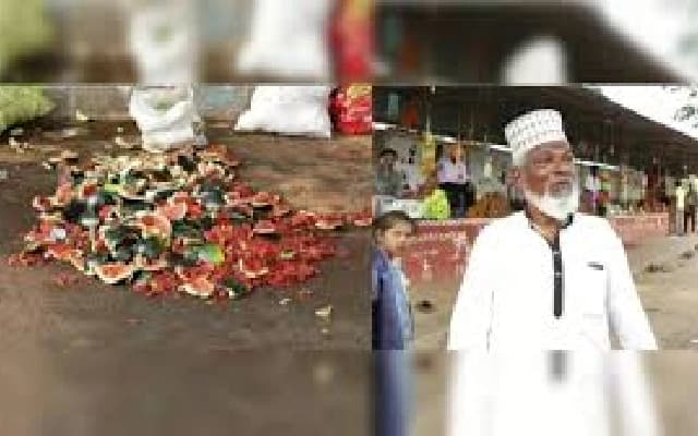 Fruit Vendor’s Shop Set Ablaze Over Refusal to Pay Protection Money in Shivamogga