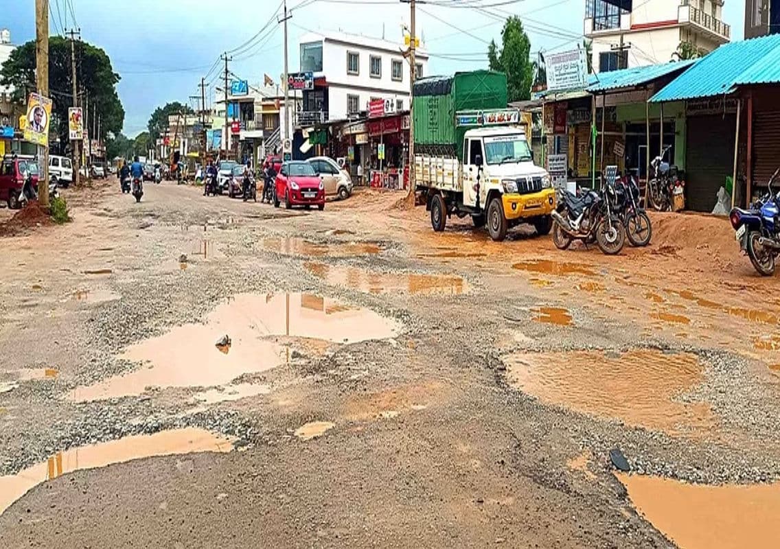 Road Widening Project on Kolar Main Road Delays Business and Causes Hardships