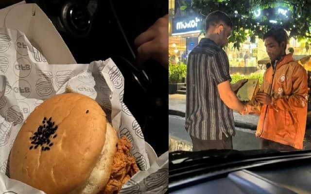 Bengaluru Man Orders Burger Amid Traffic Jam, Gets It Delivered in 10 Minutes