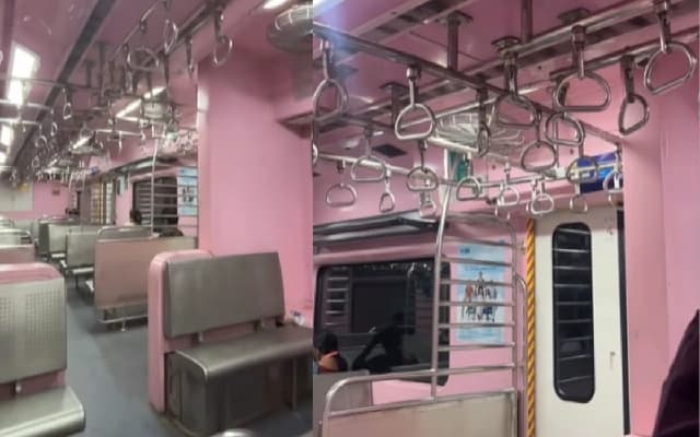 Mumbai’s Pink AC Local Train Coach Goes Viral