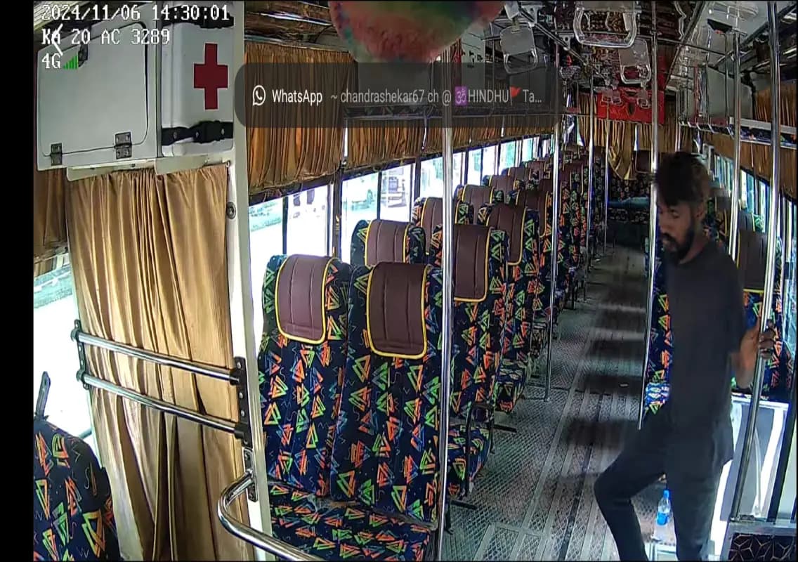 Mangaluru: Collection money stolen from conductor’s purse in parked bus