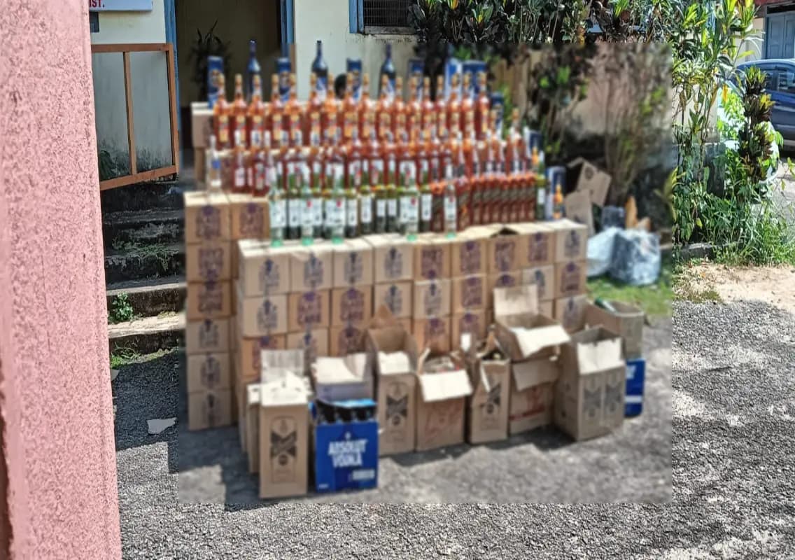 Udupi: Massive liquor seizure worth Rs 15 lakh in Bola village raid