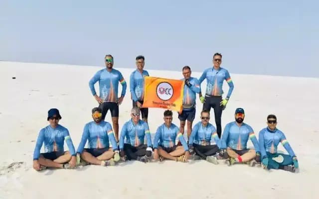 Belagavi Cyclists Complete 1,500 km Journey to Rann of Kutch in 10 Days