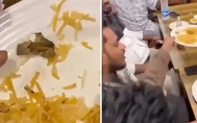 Horrifying discovery: man finds cigarette in chicken biryani at Hyderabad restaurant