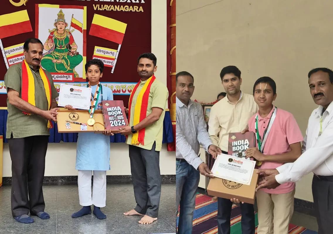 Two Mysuru students achieve India Book of Records recognition