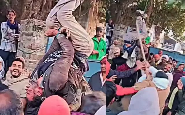 Villagers catch and punish cable thief in Rajasthan’s Bundi