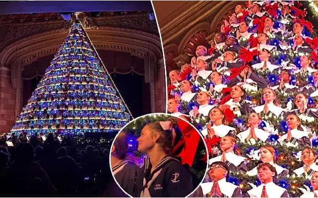 America’s tallest singing Christmas tree: a holiday tradition in West Michigan