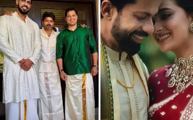 Thalapathy Vijay attends Keerthy Suresh’s wedding in Goa