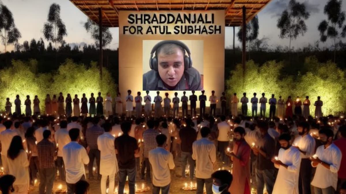 Tech professionals honor Atul Subhash with a candlelight vigil in Bengaluru