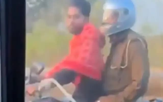 Controversial Video: Cop Makes Handcuffed Criminal Ride Bike in Mainpuri