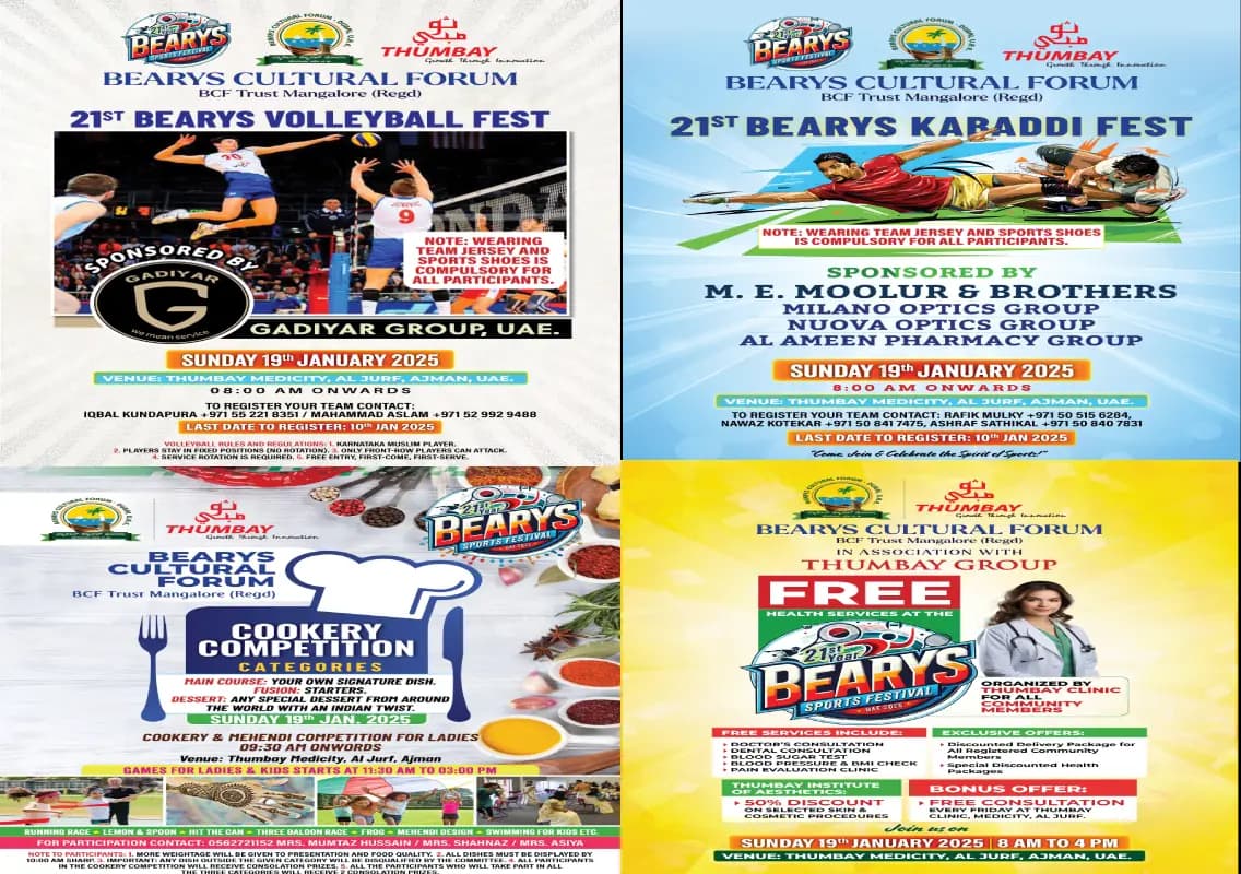 Bearys Cultural Forum celebrates 21st Bearys Sports Festival with exciting activities