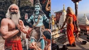 Muscular Baba” Atma Prem Giri Maharaj gains fame at Kumbh Mela