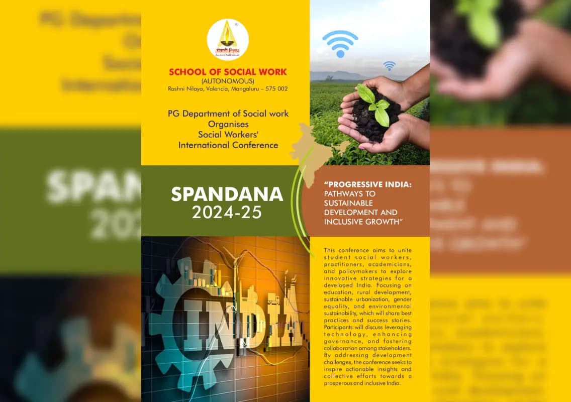 School of Social Work, Roshni Nilaya to host SPANDANA 2024-25 conference
