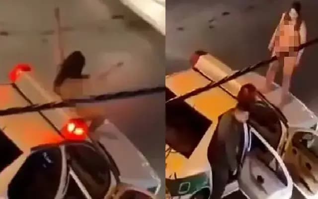 Defiant Protest: Woman Challenges Authorities in Viral Video