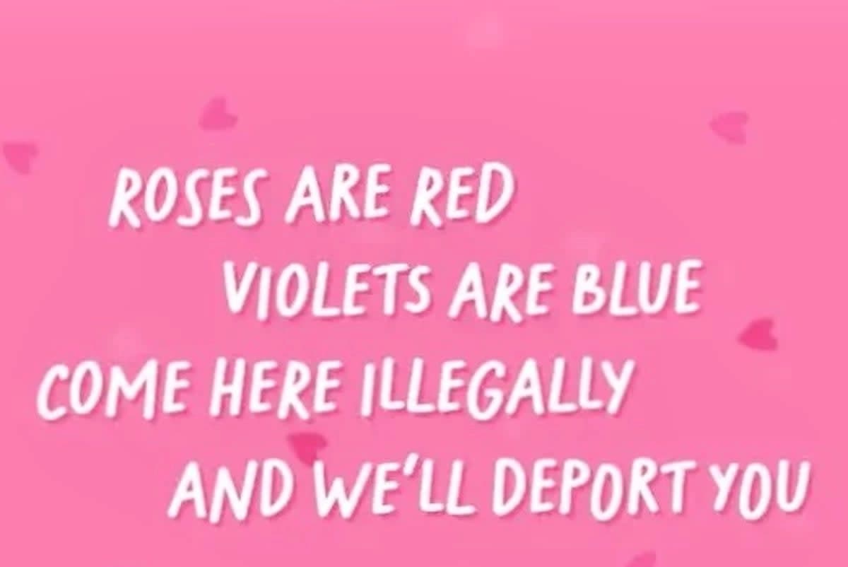 Trump’s scary Valentine’s day poem hints at deportation