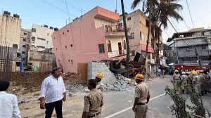 Bengaluru Family Narrowly Escapes Disaster as Building Foundation Collapses