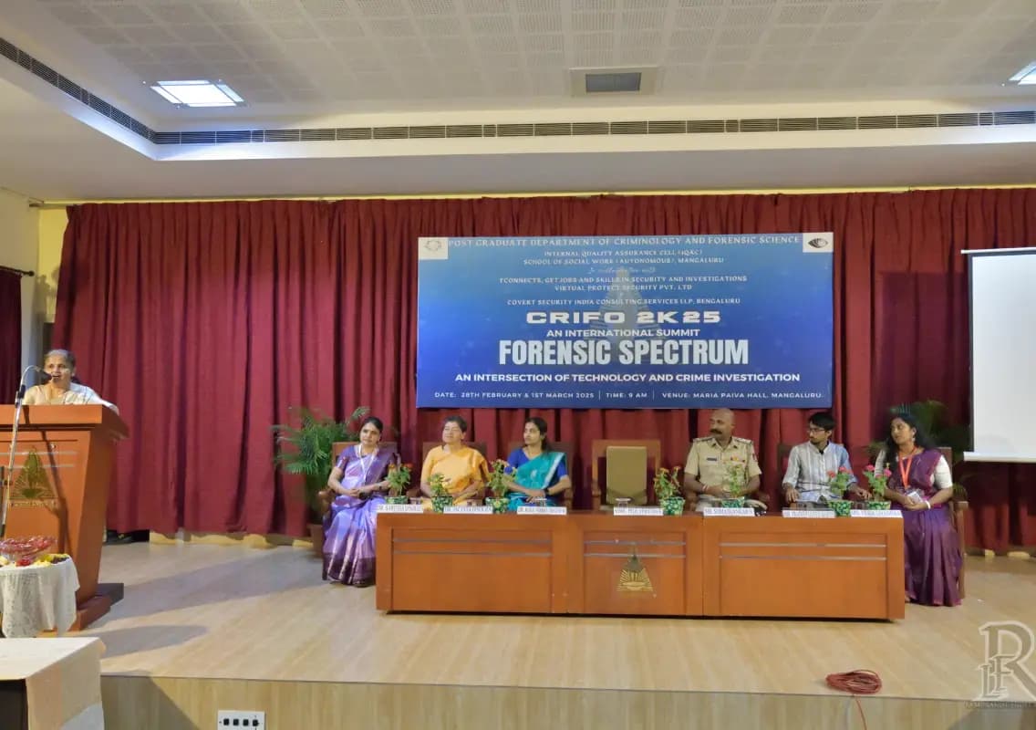 CRIFO 2K25 concludes at Roshni Nilaya with focus on forensic innovations