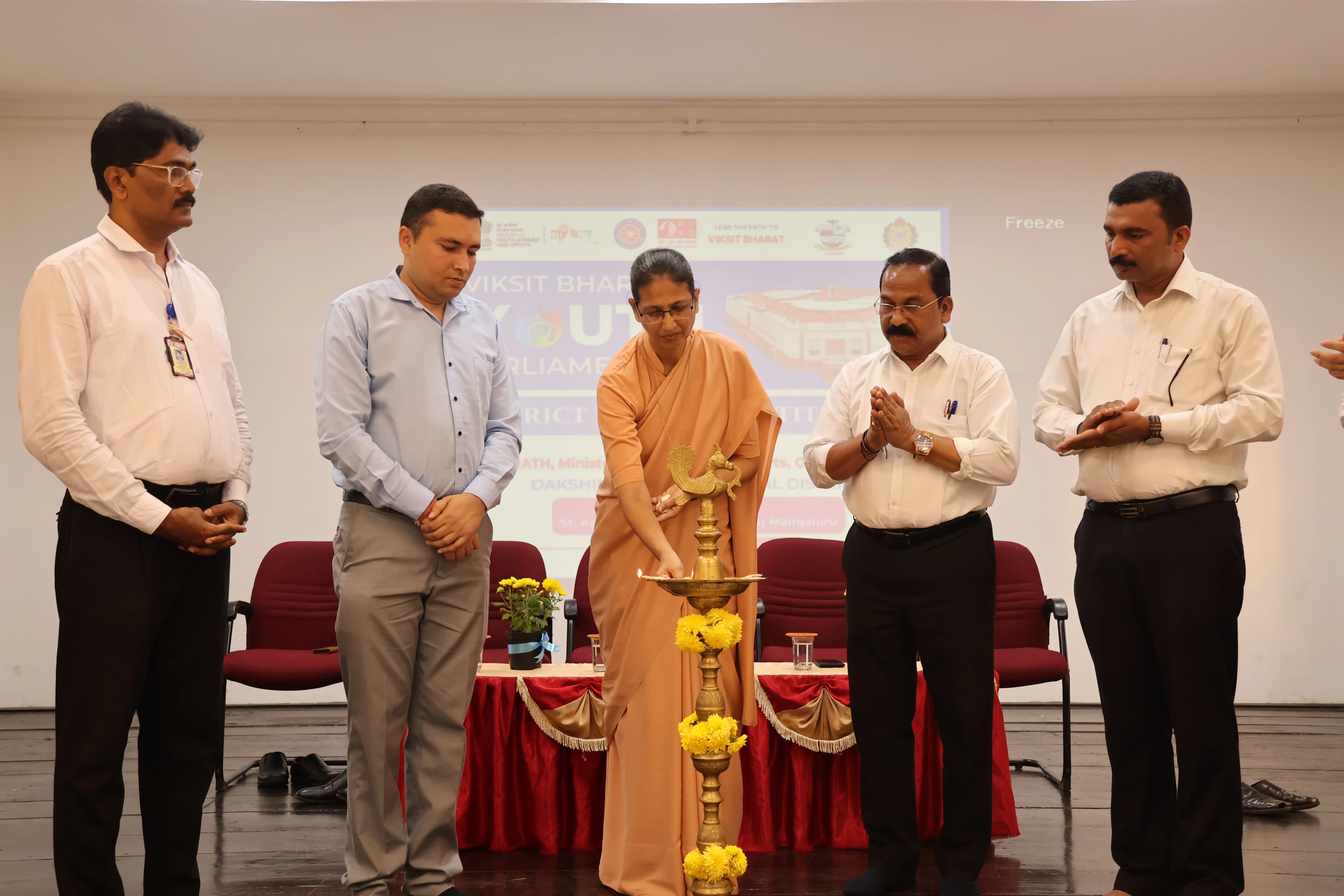 St. Agnes College hosts Viksit Bharat Youth Parliament, engages 150 students