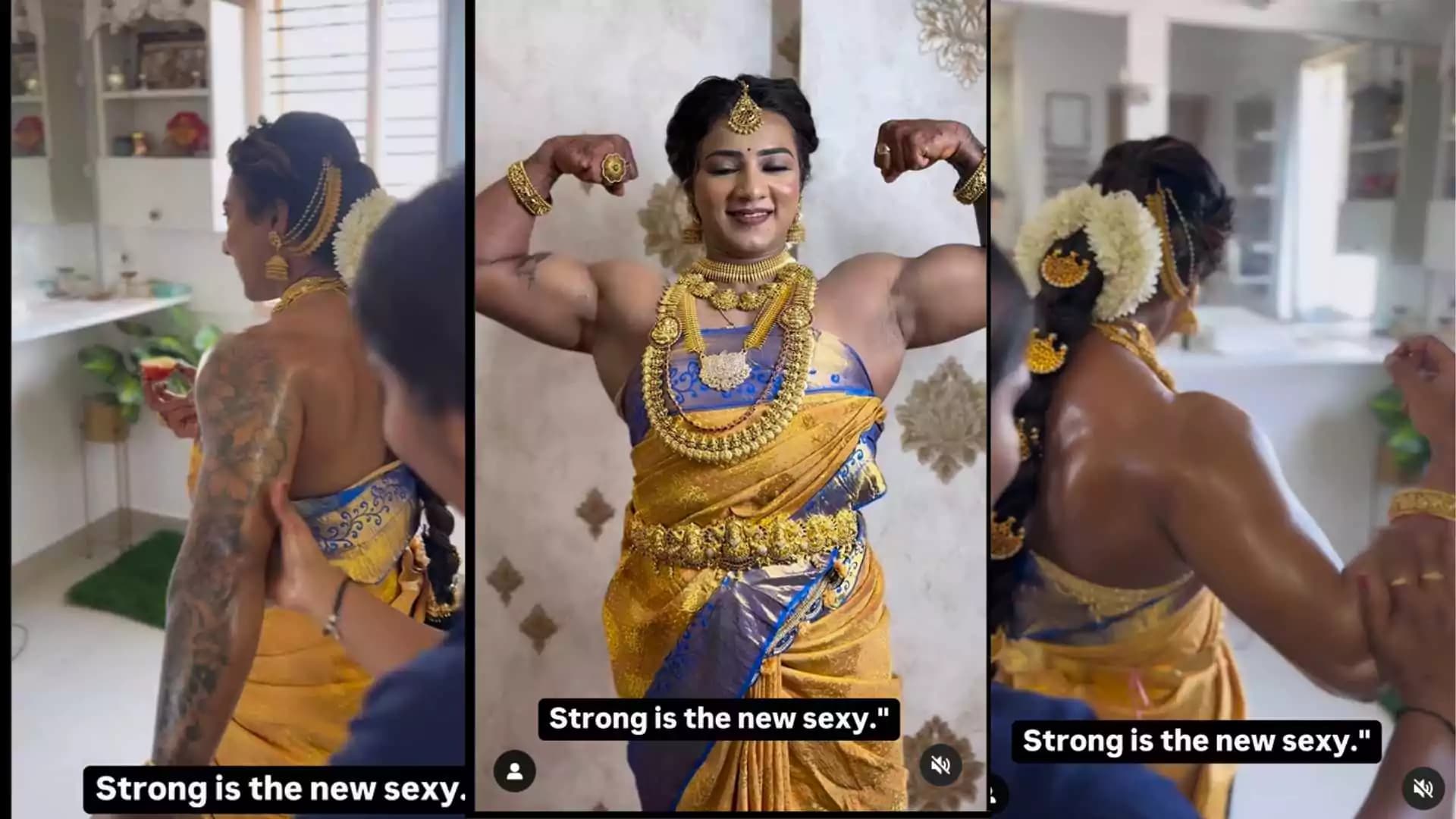 Karnataka’s Bodybuilder Bride Goes Viral with Strength and Beauty  Bridal Look
