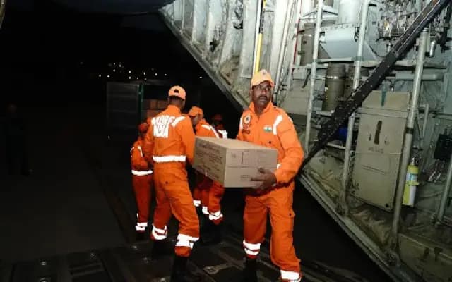 “India Extends Aid to Quake-Hit Myanmar with 15-Tonne Relief Package”