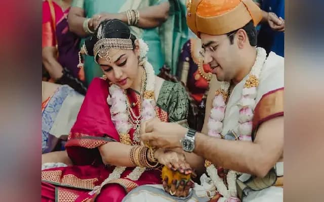 BJP MP Tejasvi Surya Ties the Knot with Carnatic Singer Sivasri Skandaprasad