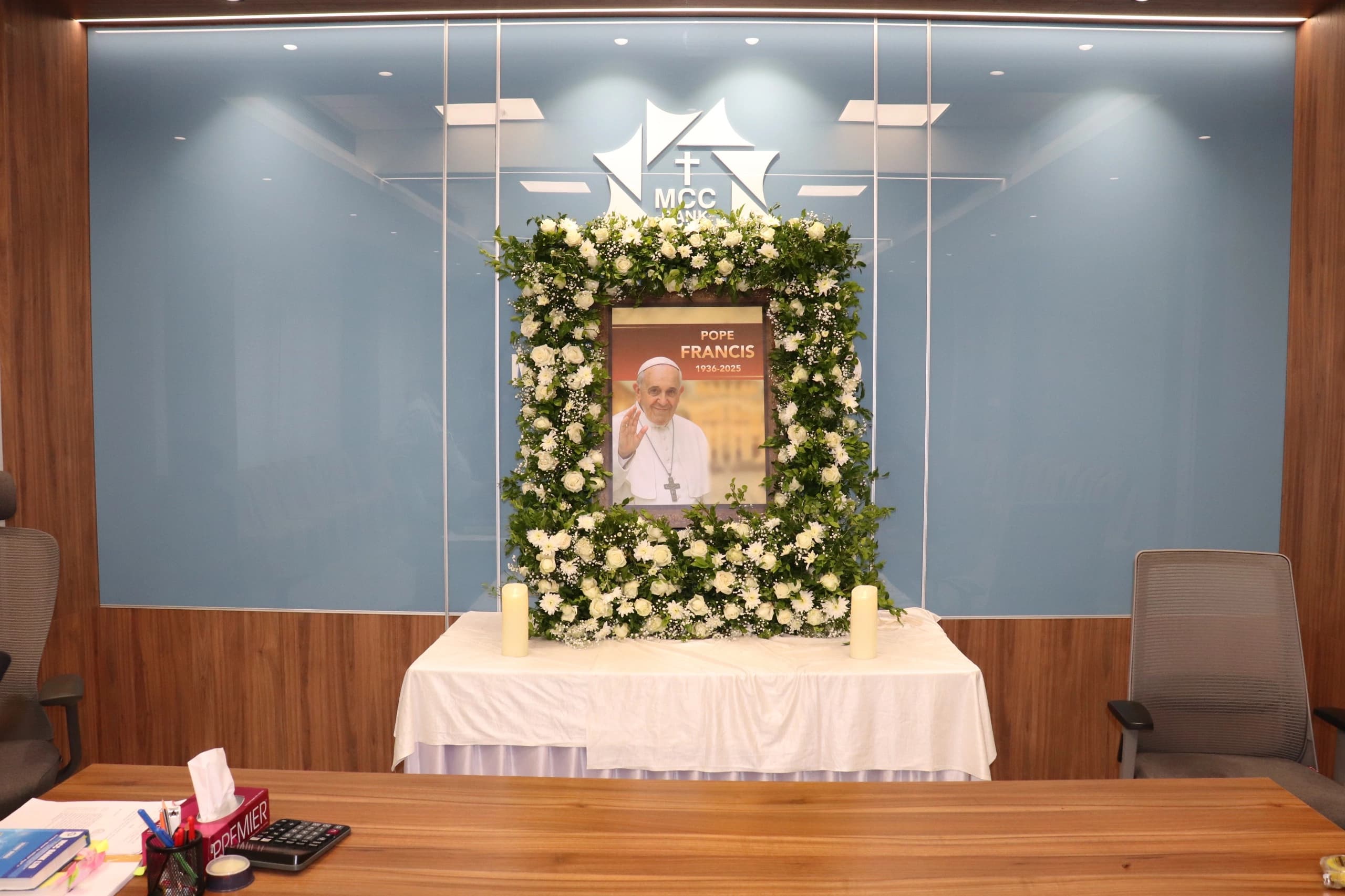 MCC Bank pays heartfelt homage to His Holiness Papa Francis