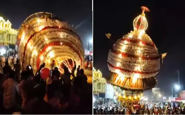 Temple Chariot Topples During Brahmarathotsava in Mulki; No Injuries Reported