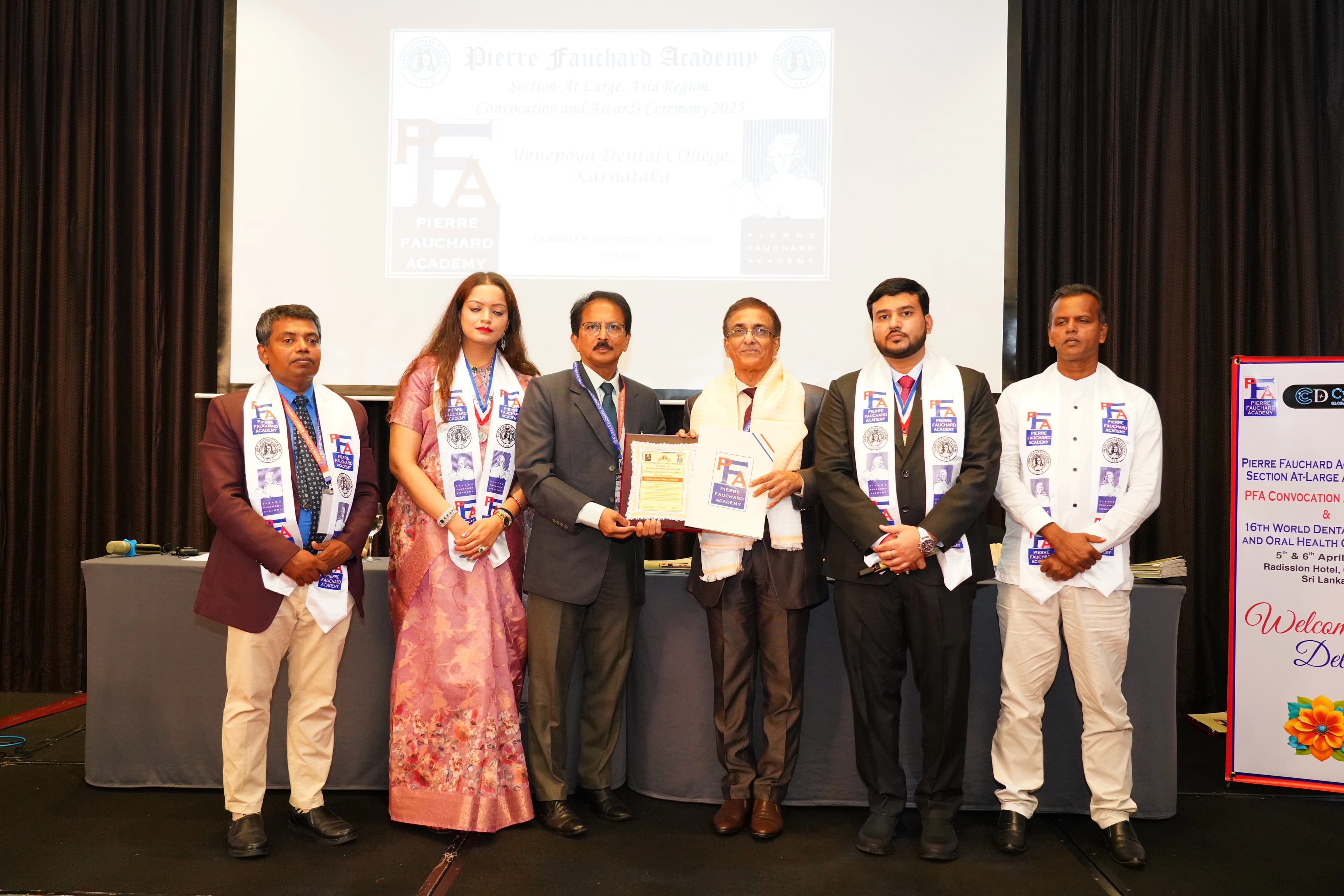 Yenepoya Dental College shines at Pierre Fauchard Academy International Awards 2025