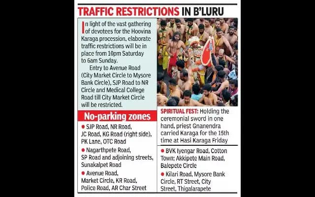 Hoovina Karaga Set to Light Up Bengaluru with Midnight Procession