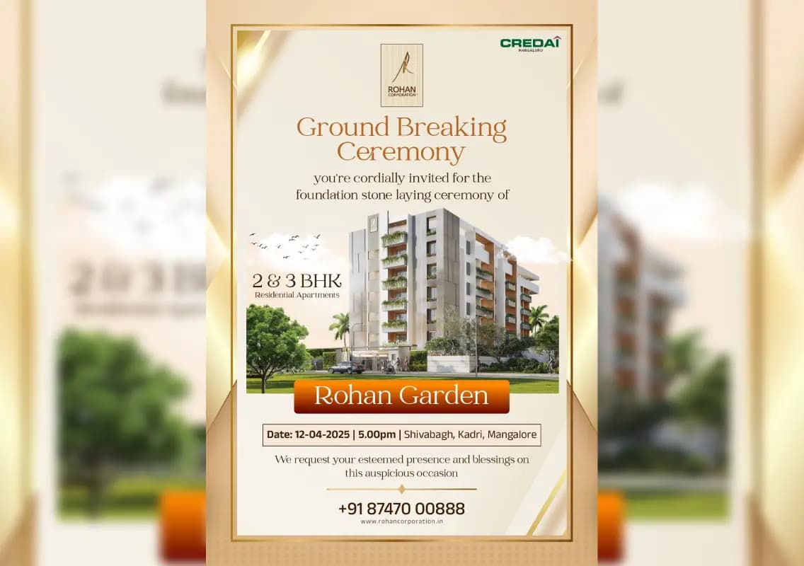 Rohan Garden foundation stone laying on April 12 in Shivabagh