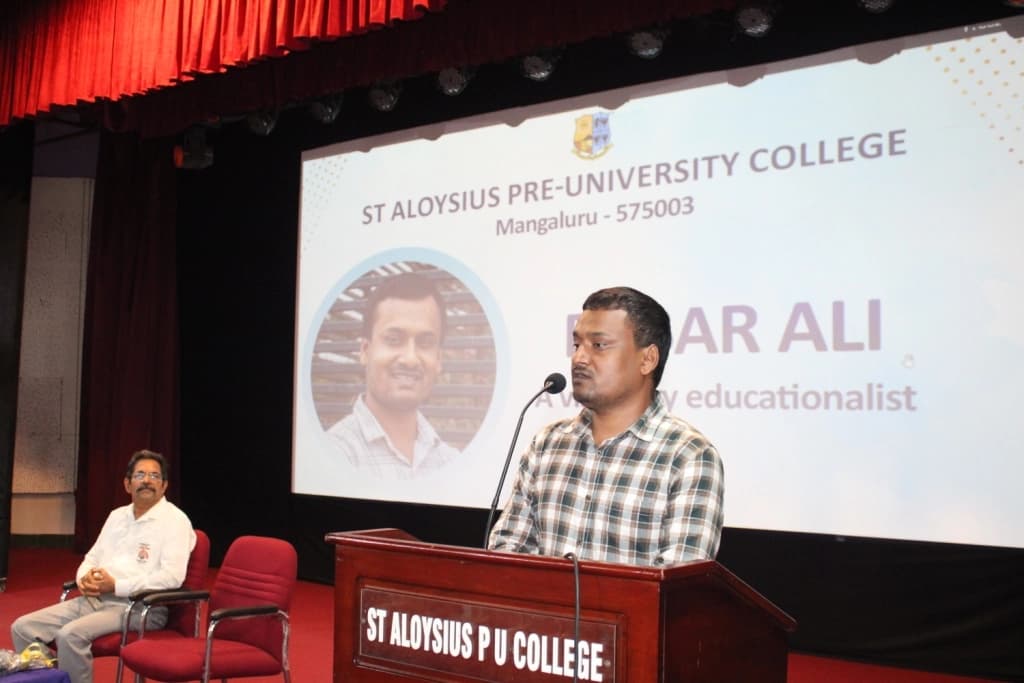 Mr Babar Ali -The Youngest Headmaster addresses the students of SAPUC