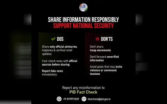 PIB Issues Alert Against Fake News Amid India-Pakistan Tensions