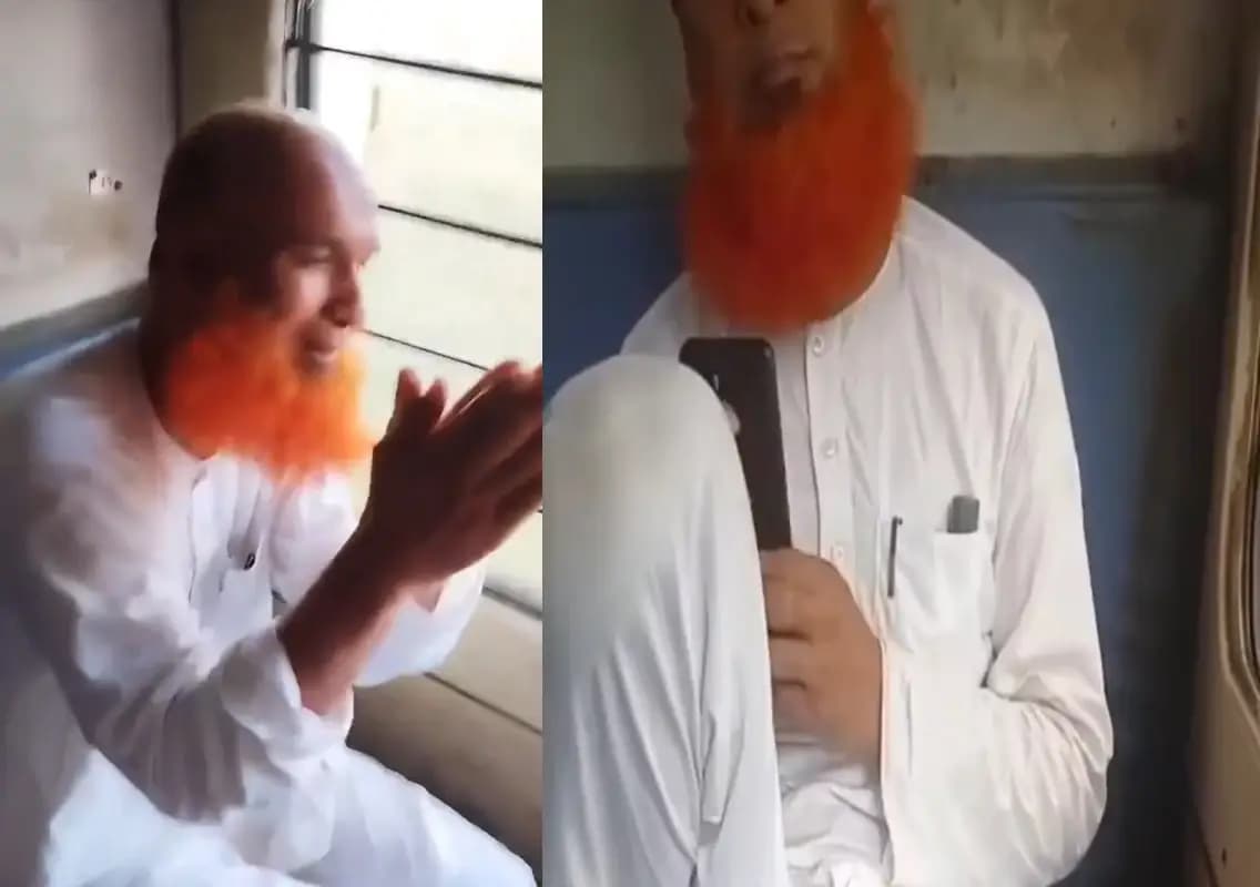 Muslim man caught misbehaving with Hindu woman on Tripura Sundari Express