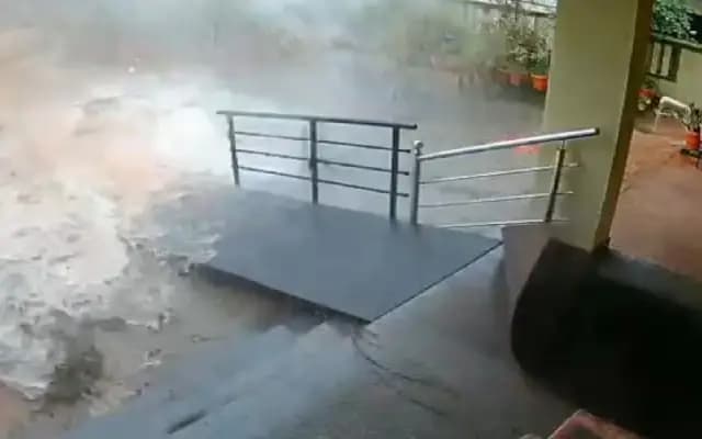 Wall Crumbles Like a Wave: Mangaluru Rains Unleash Urban Chaos