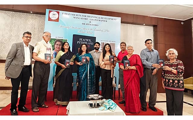 Dr. Zita Lobo Launches Debut Novel Peacock, Python and Esther in Mangaluru